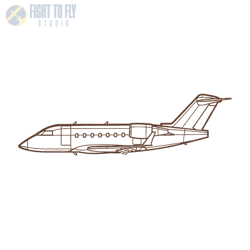 CL 604 Die Cut Metal Wall Art - Sign - Pilot gifts - WWII warbird t-shirt