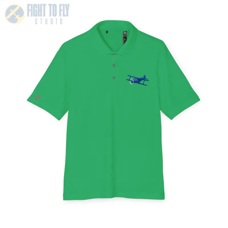 Classic Civil Biplane Performance Polo - T-Shirt - Pilot gifts - WWII warbird t-shirt