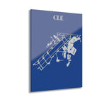 CLE - Cleveland Hopkins International Acrylic Print - Home Decor - Pilot gifts - WWII warbird t-shirt