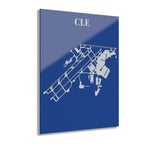CLE - Cleveland Hopkins International Acrylic Print - Home Decor - Pilot gifts - WWII warbird t-shirt
