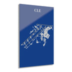 CLE - Cleveland Hopkins International Acrylic Print - Home Decor - Pilot gifts - WWII warbird t-shirt