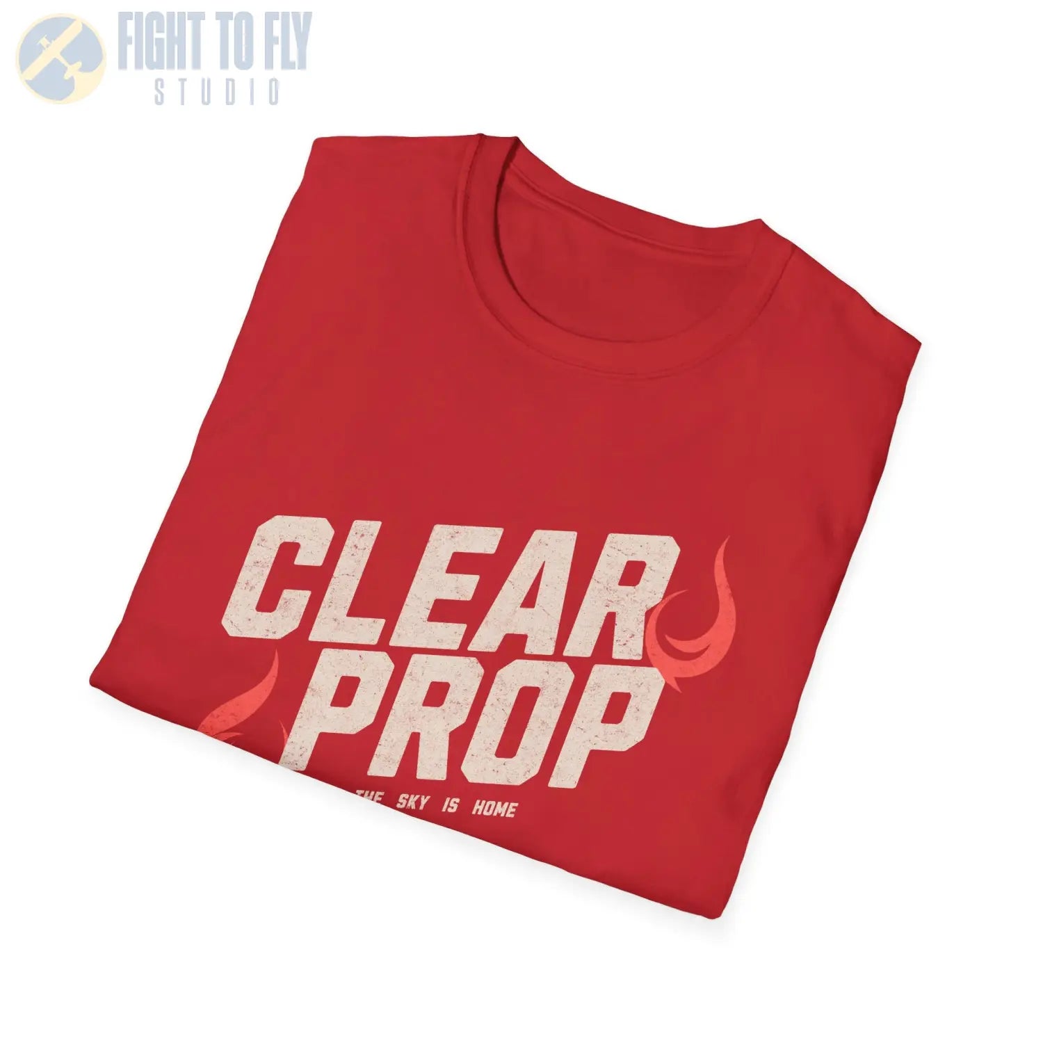 “Clear Prop: The Sky is Home” Aviation T-Shirt - Pilot gifts - WWII warbird t-shirt