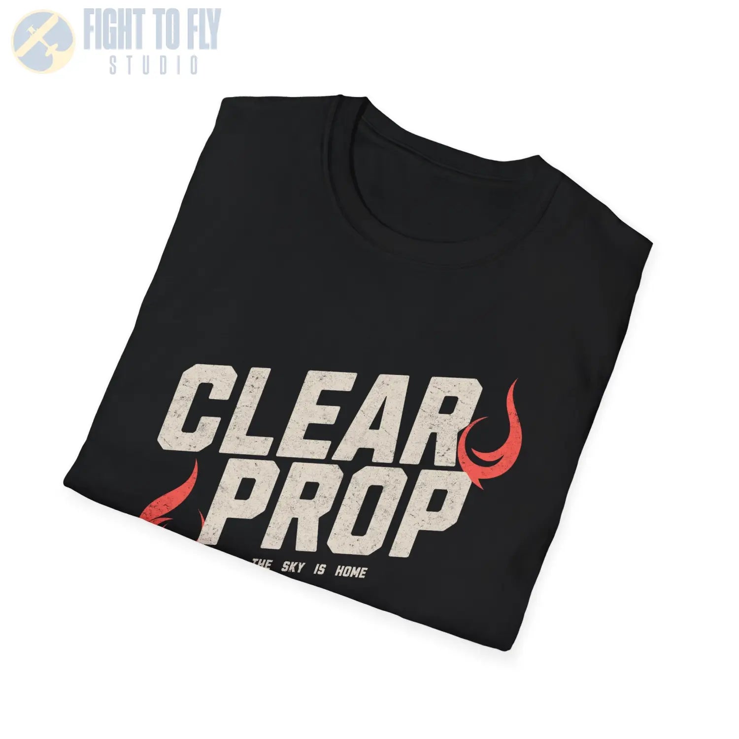 “Clear Prop: The Sky is Home” Aviation T-Shirt - Pilot gifts - WWII warbird t-shirt
