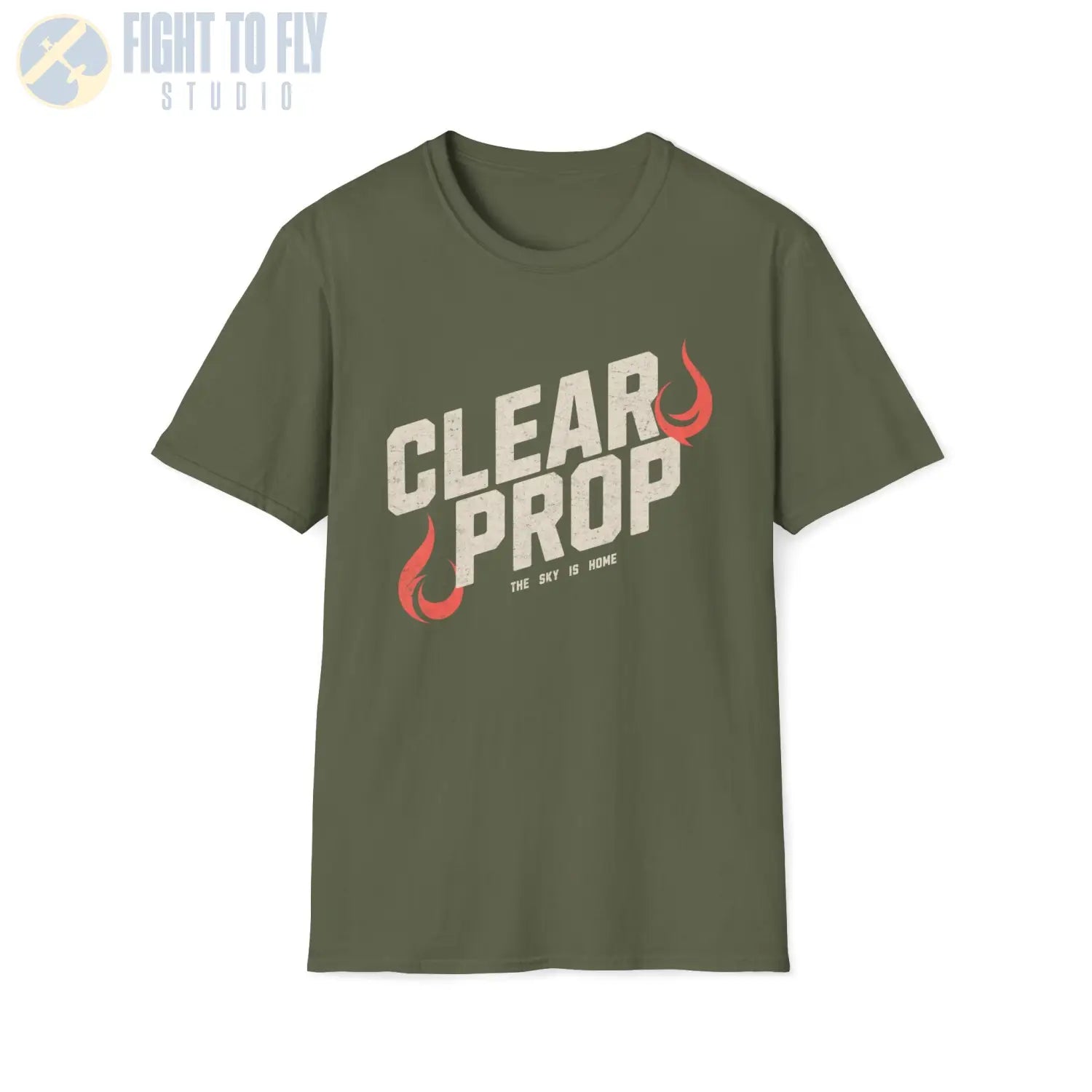 “Clear Prop: The Sky is Home” Aviation T-Shirt - Pilot gifts - WWII warbird t-shirt