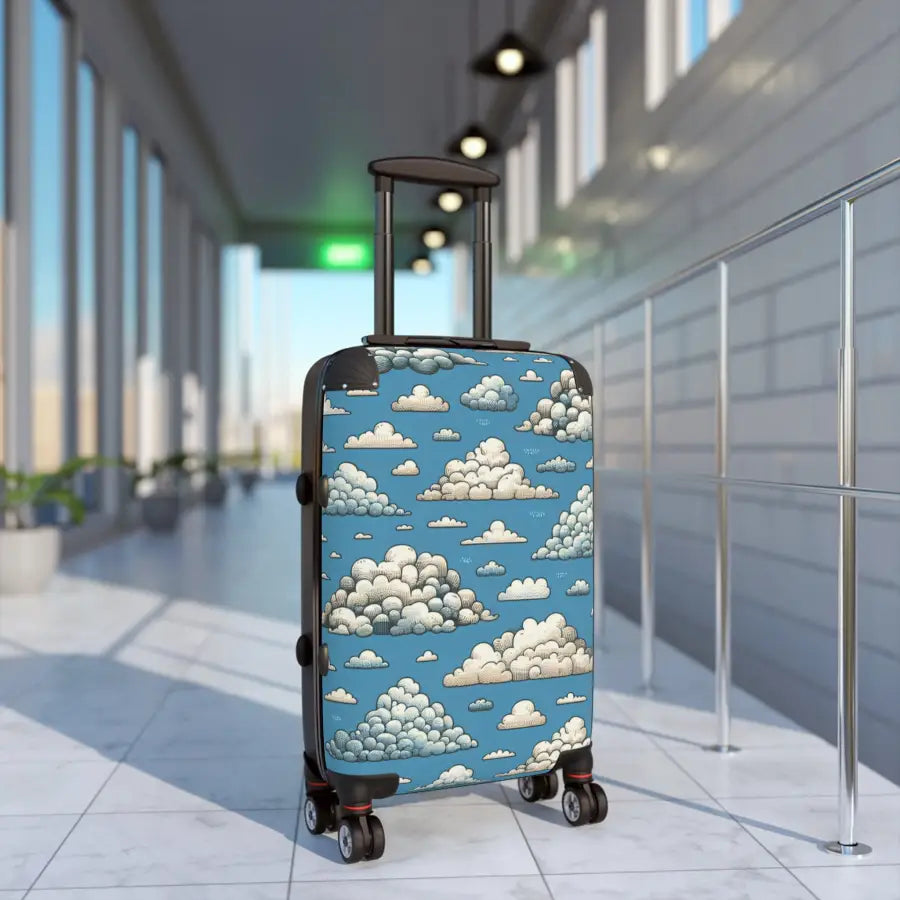Cloudy Sky Design Suitcase - Stylish Travel Luggage for Adventurers - Bags - Pilot gifts - WWII warbird t-shirt
