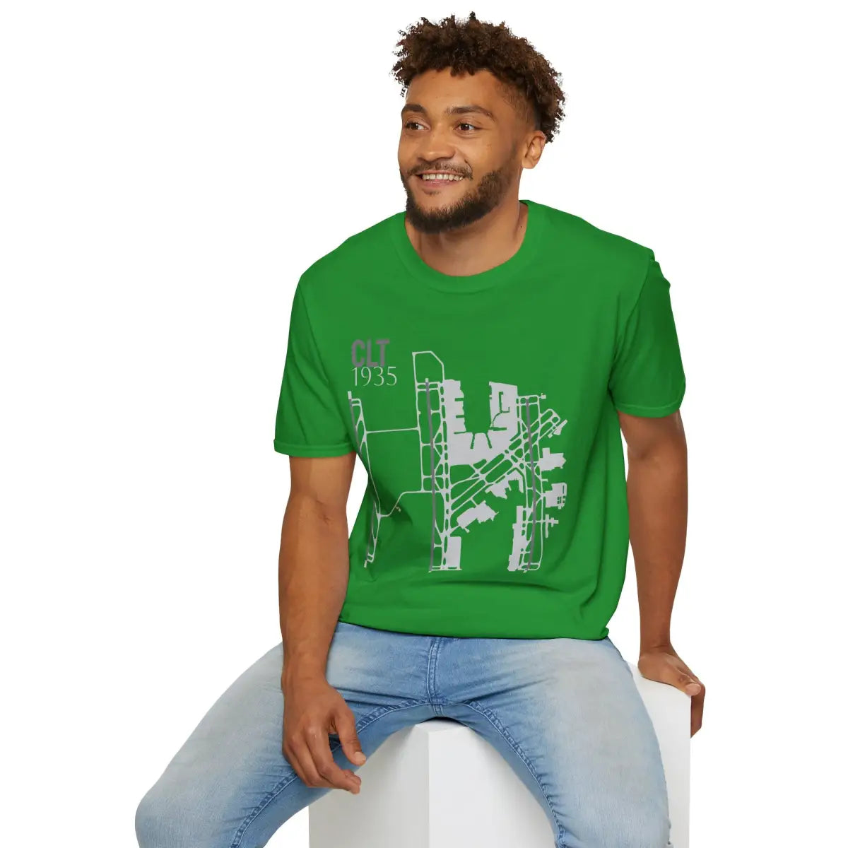CLT Charlotte Douglas International - 1935 - Tee - T-Shirt - Gifts for pilots - Aviation apparel