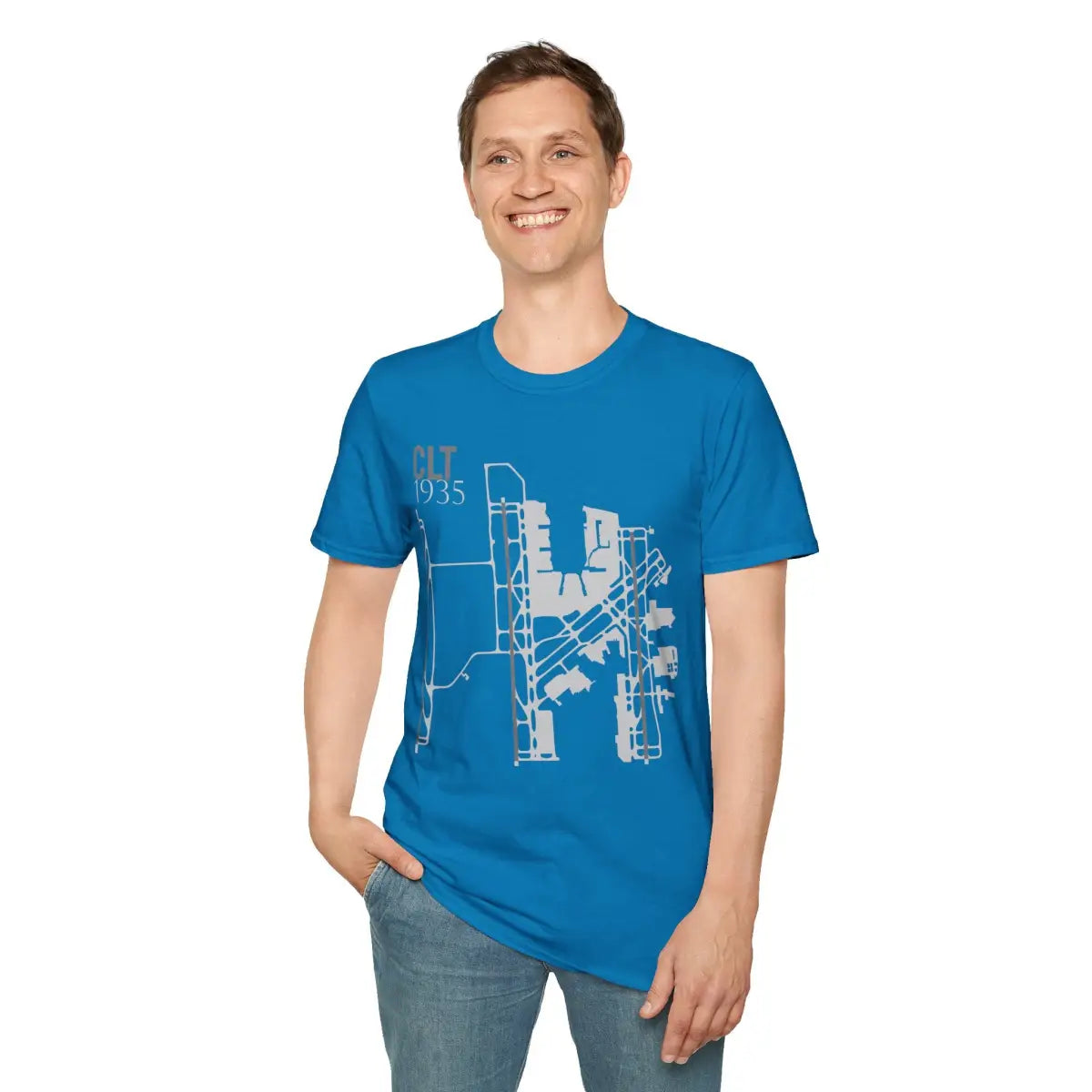 CLT Charlotte Douglas International - 1935 - Tee - T-Shirt - Gifts for pilots - Aviation apparel
