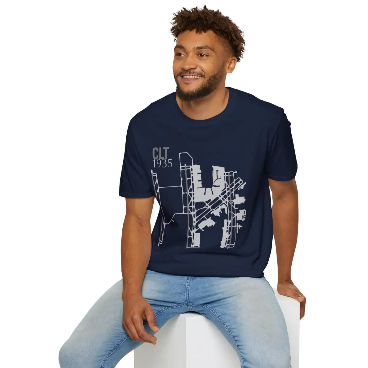 CLT Charlotte Douglas International - 1935 - Tee - T-Shirt - Gifts for pilots - Aviation apparel