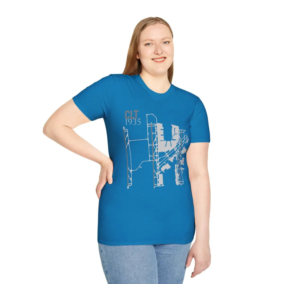 CLT Charlotte Douglas International - 1935 - Tee - T-Shirt - Gifts for pilots - Aviation apparel