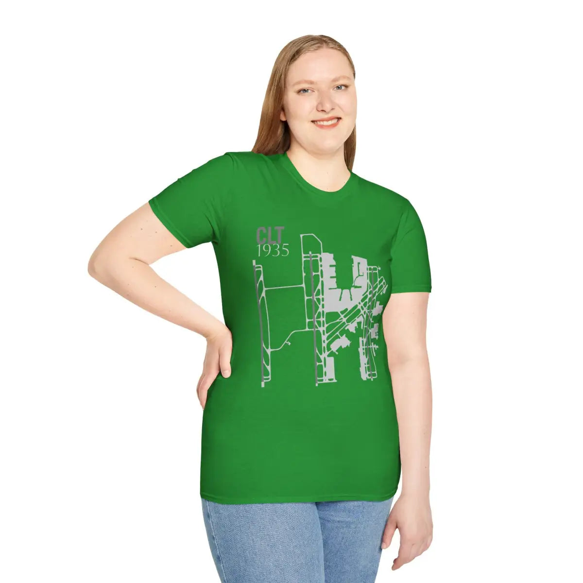 CLT Charlotte Douglas International - 1935 - Tee - T-Shirt - Gifts for pilots - Aviation apparel