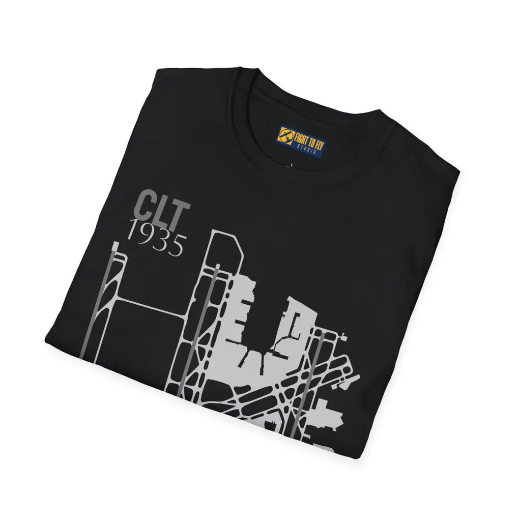 CLT Charlotte Douglas International - 1935 - Tee - T-Shirt - Gifts for pilots - Aviation apparel
