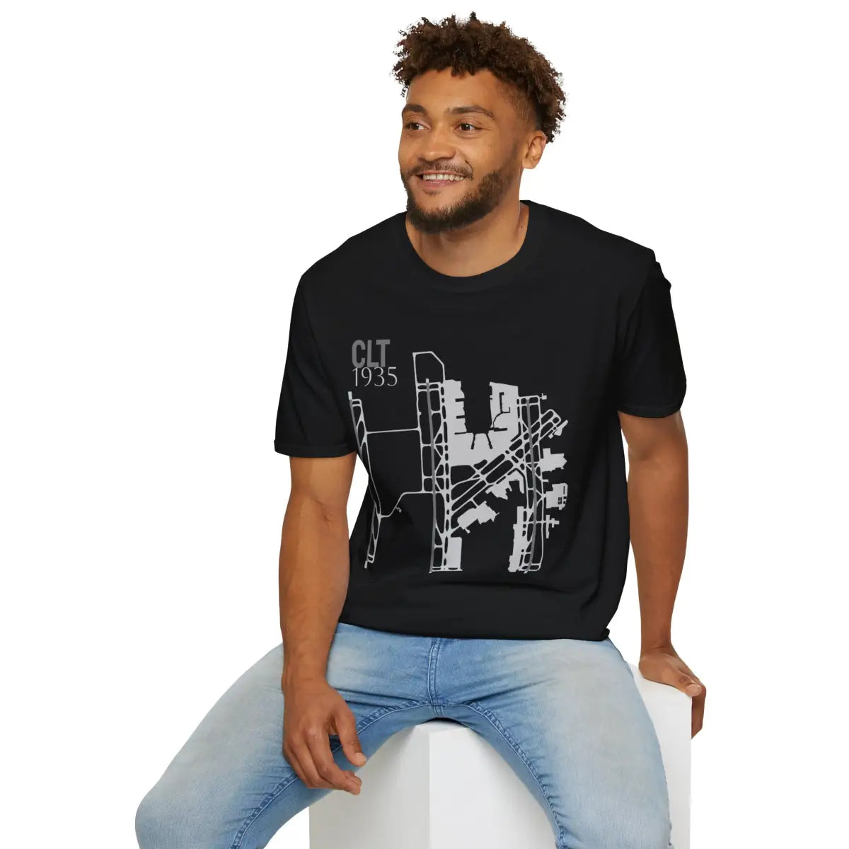 CLT Charlotte Douglas International - 1935 - Tee - T-Shirt - Gifts for pilots - Aviation apparel