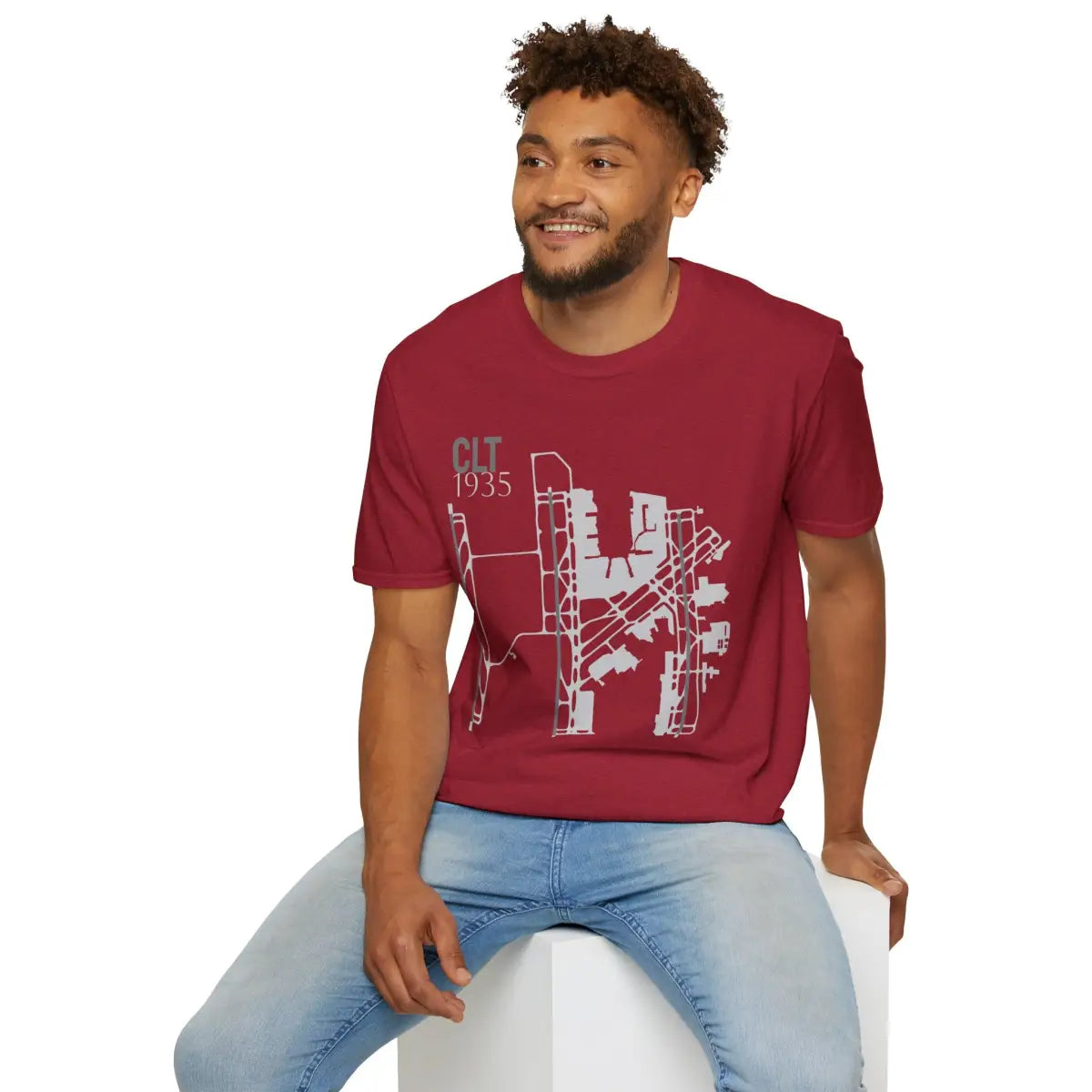 CLT Charlotte Douglas International - 1935 - Tee - T-Shirt - Gifts for pilots - Aviation apparel