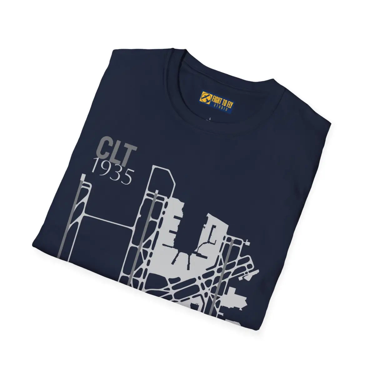 CLT Charlotte Douglas International - 1935 - Tee - T-Shirt - Gifts for pilots - Aviation apparel