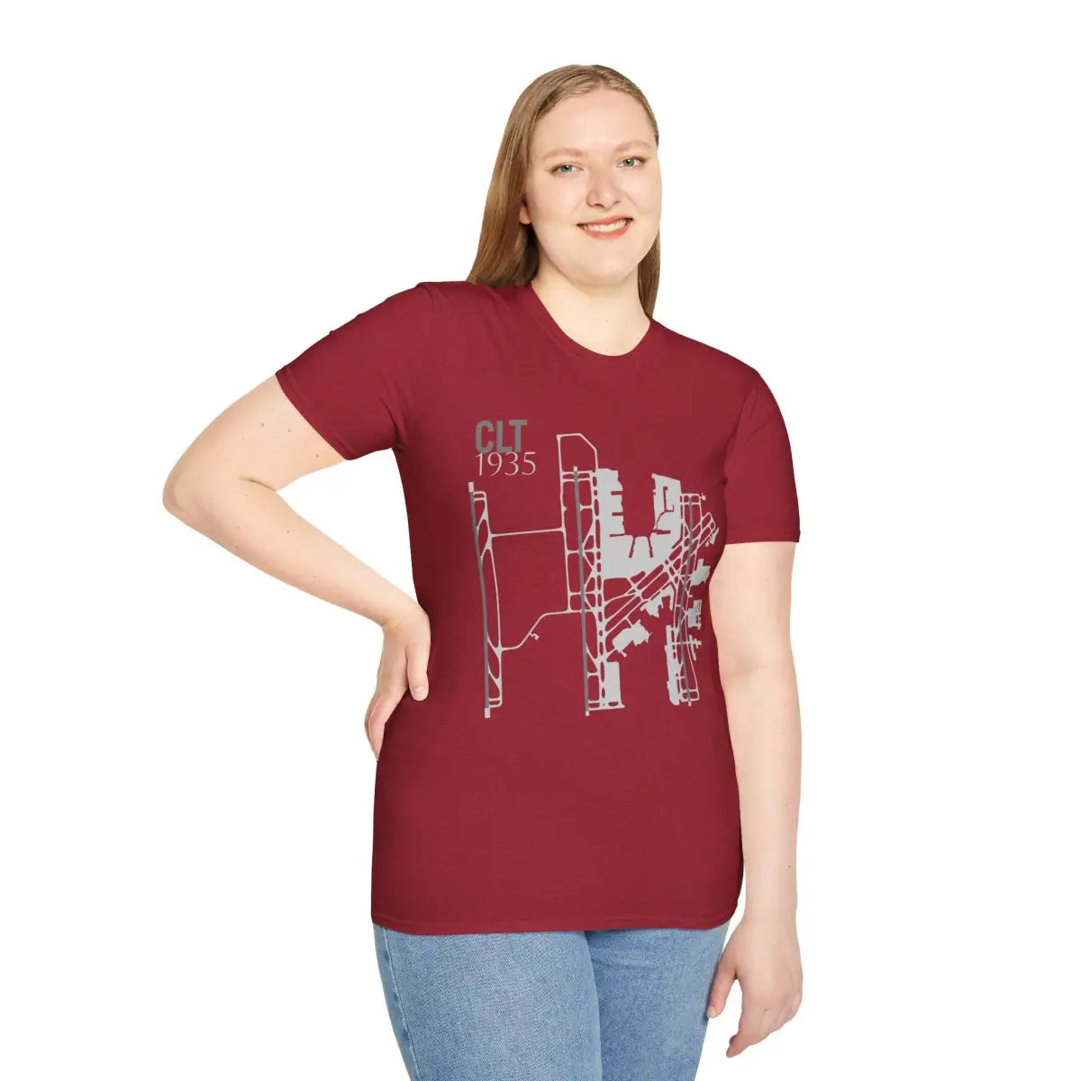 CLT Charlotte Douglas International - 1935 - Tee - T-Shirt - Gifts for pilots - Aviation apparel