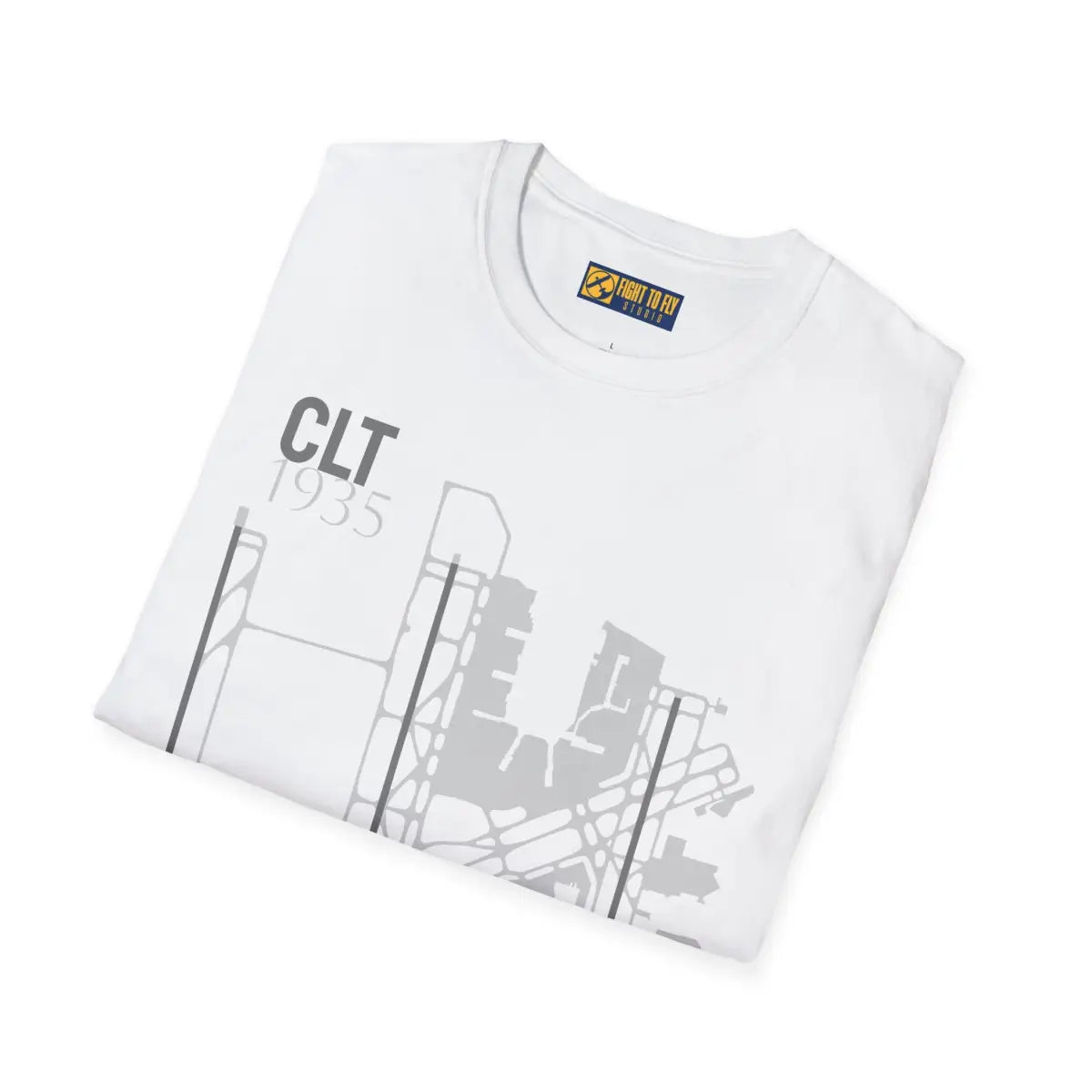 CLT Charlotte Douglas International - 1935 - Tee - T-Shirt - Gifts for pilots - Aviation apparel