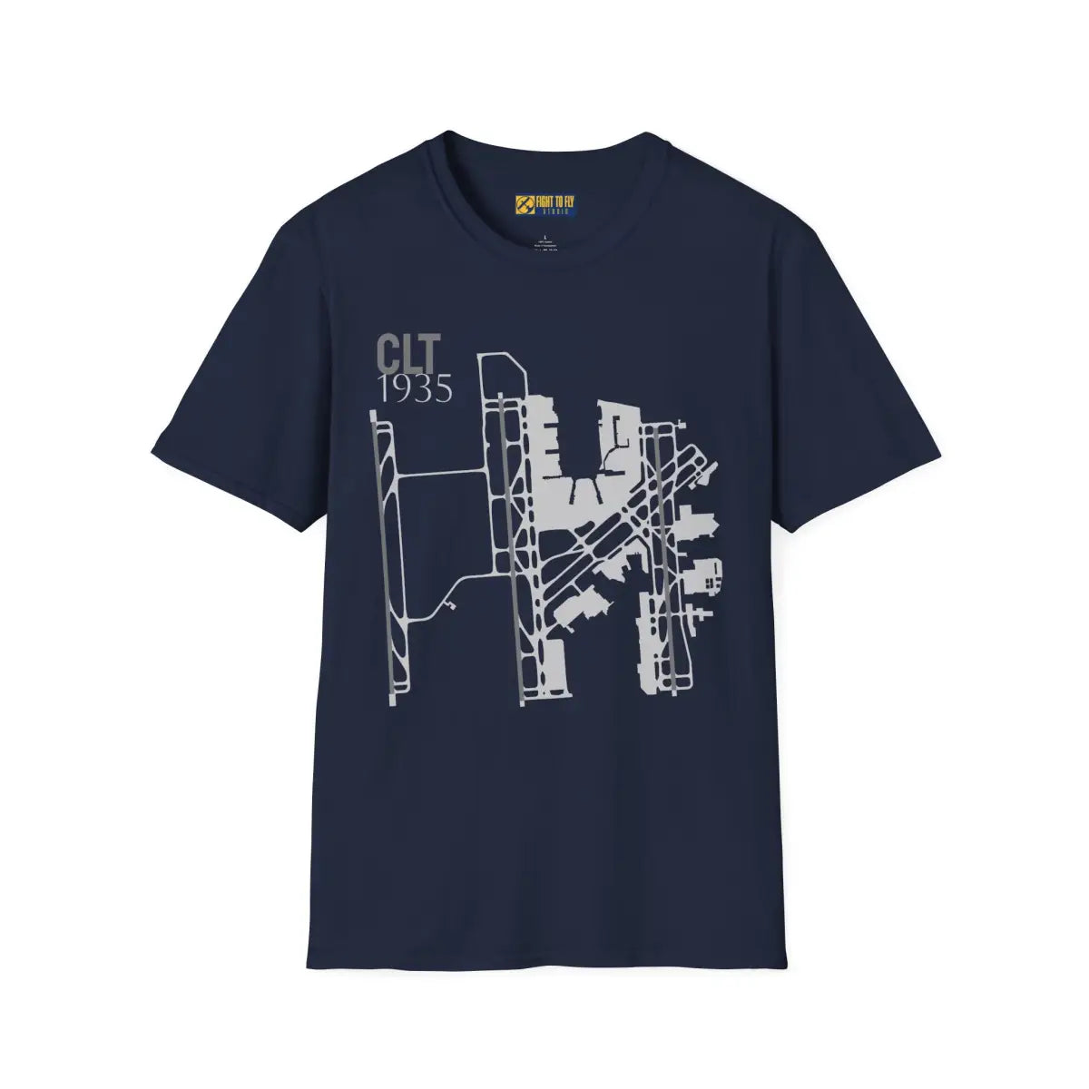 CLT Charlotte Douglas International - 1935 - Tee - T-Shirt - Gifts for pilots - Aviation apparel