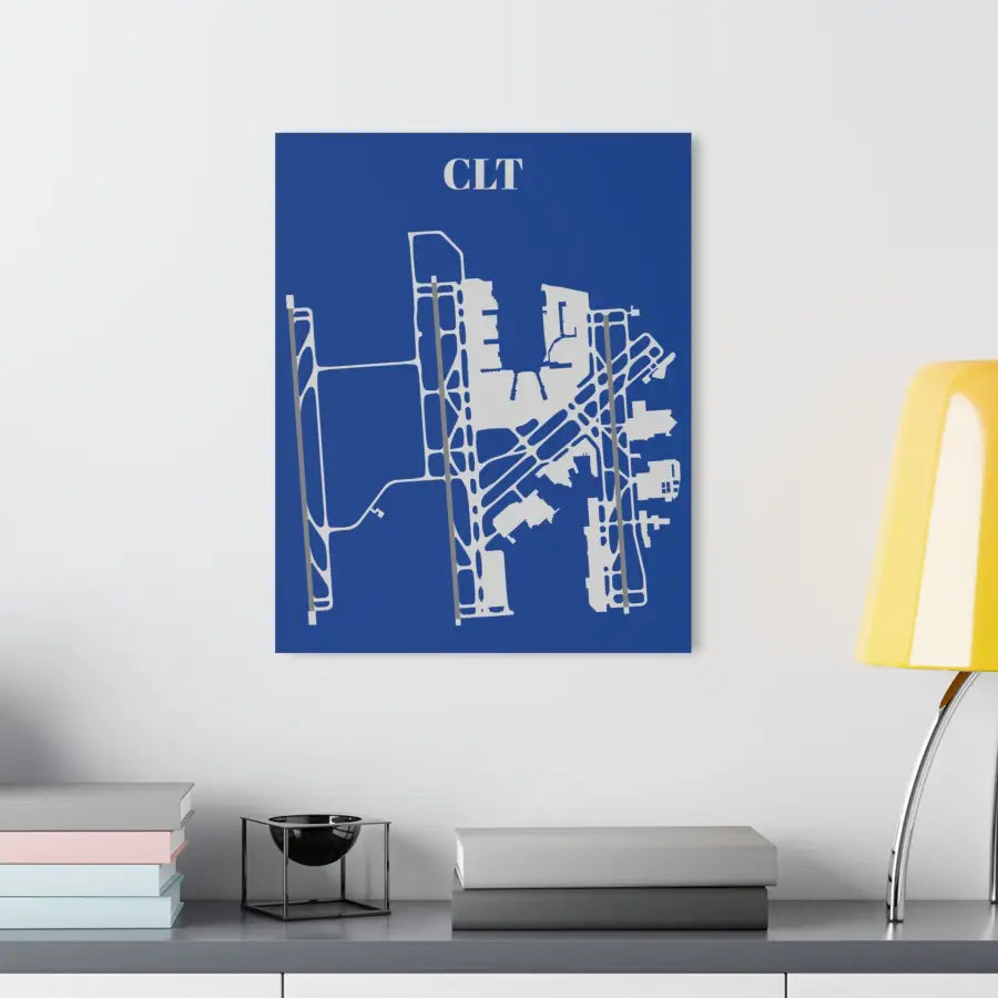 CLT - Charlotte Douglas International Acrylic Print - Home Decor - Pilot gifts - WWII warbird t-shirt