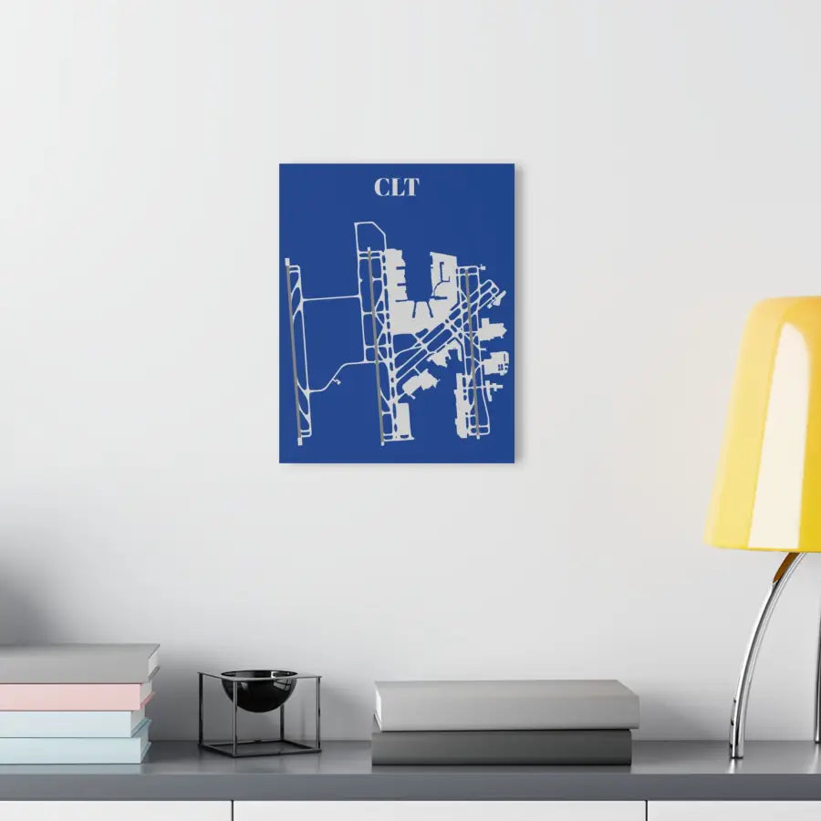 CLT - Charlotte Douglas International Acrylic Print - Home Decor - Gifts for pilots - Aviation apparel
