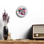 Colorful Airliner Acrylic Wall Clock - Perfect Gift for Travel Lovers - Home Decor - Pilot gifts - WWII warbird t-shirt