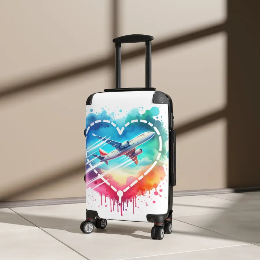Colorful Heart Travel Suitcase for Adventurers - Ideal Vacations & Getaways - Bags - Gifts pilots - Aviation apparel
