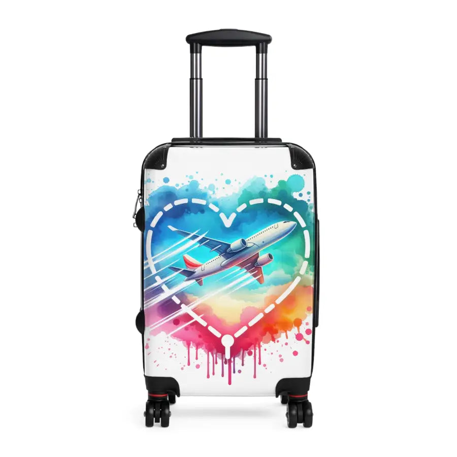 Colorful Heart Travel Suitcase for Adventurers - Ideal Vacations & Getaways - Bags - Gifts pilots - Aviation apparel