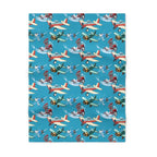 Colorful Skies Baby Blanket – Biplane and Airplane Friends - Home Decor - Pilot gifts - WWII warbird t-shirt