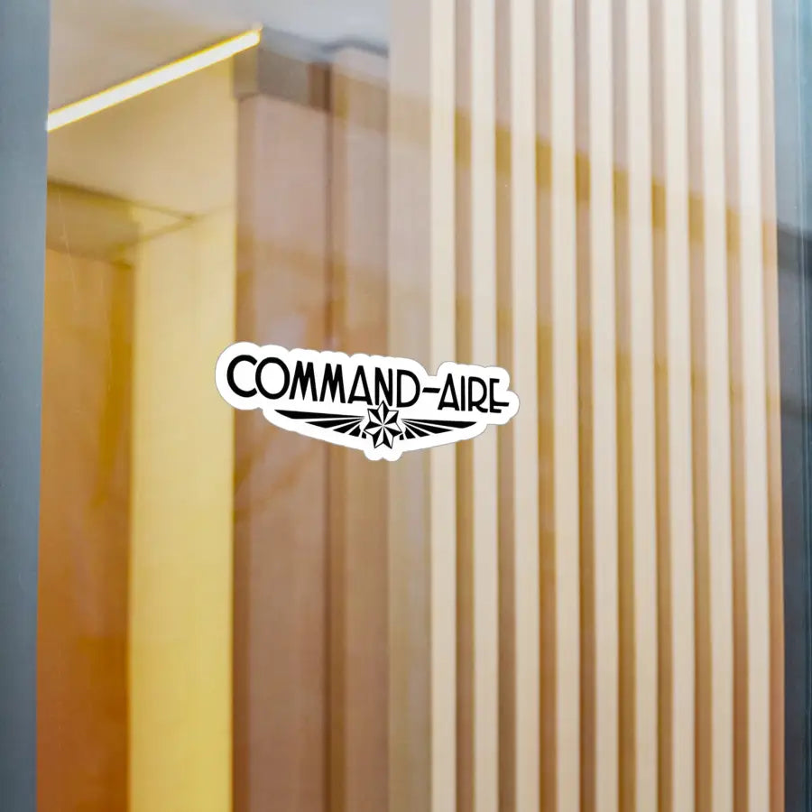 Command-Aire Kiss-Cut Vinyl Decal - Paper products - Pilot gifts - WWII warbird t-shirt