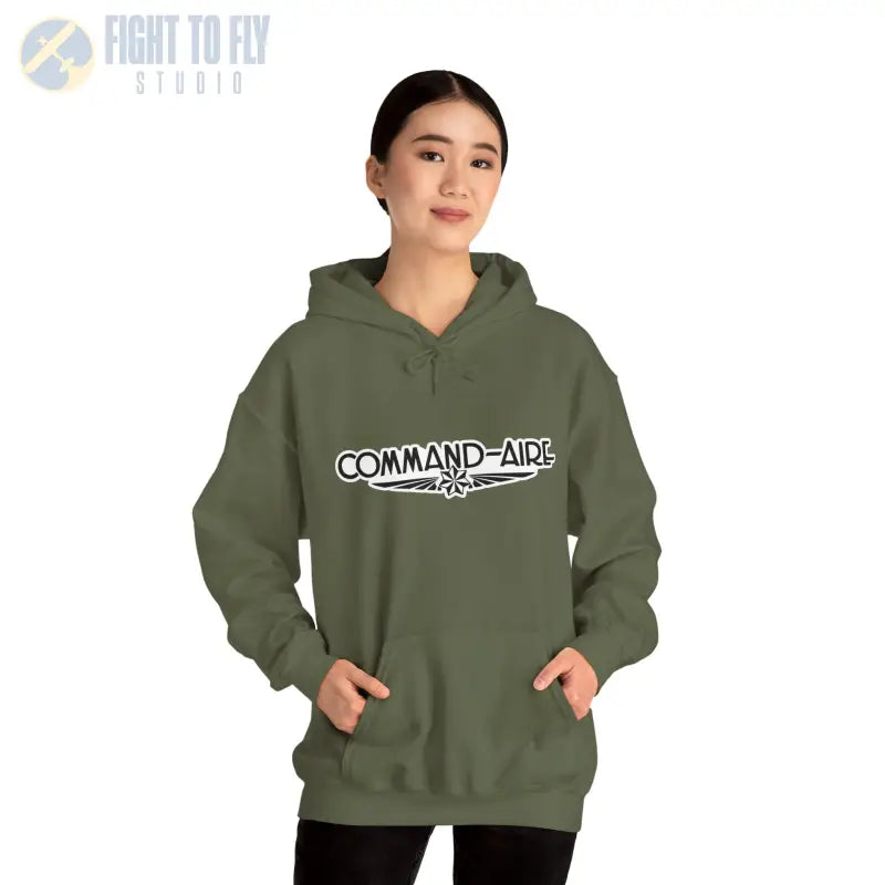 COMMAND-AIRE Unisex Heavy Blend Hooded Sweatshirt - Cozy Comfort for Everyday Adventures - Hoodie - Gifts pilots