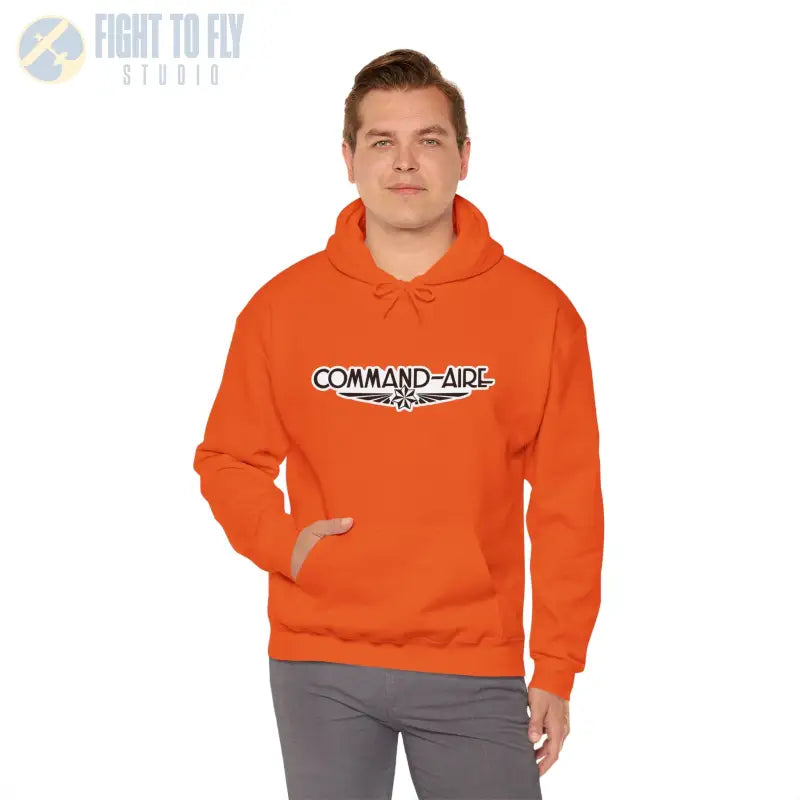 COMMAND-AIRE Unisex Heavy Blend Hooded Sweatshirt - Cozy Comfort for Everyday Adventures - Hoodie - Gifts pilots