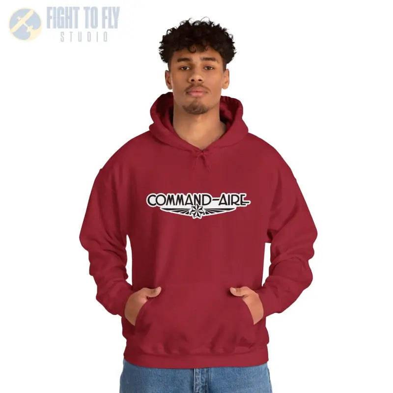 COMMAND-AIRE Unisex Heavy Blend Hooded Sweatshirt - Cozy Comfort for Everyday Adventures - Hoodie - Gifts pilots