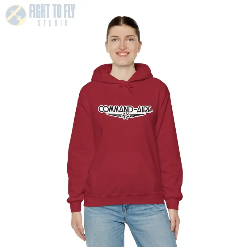 COMMAND-AIRE Unisex Heavy Blend Hooded Sweatshirt - Cozy Comfort for Everyday Adventures - Hoodie - Gifts pilots