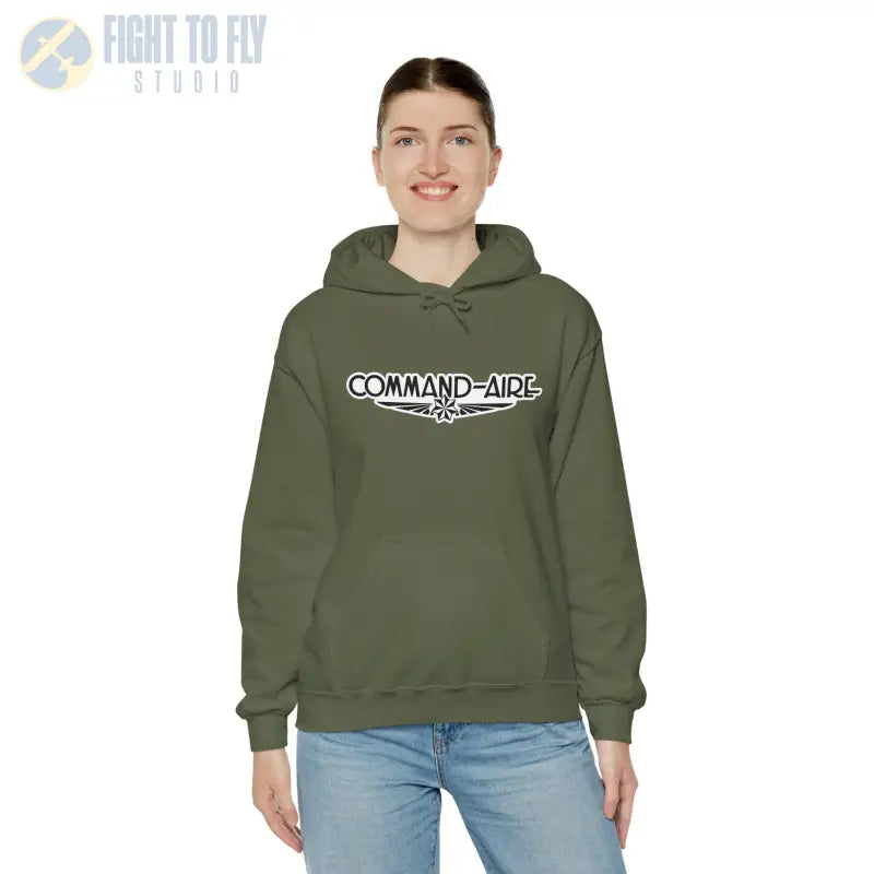 COMMAND-AIRE Unisex Heavy Blend Hooded Sweatshirt - Cozy Comfort for Everyday Adventures - Hoodie - Gifts pilots