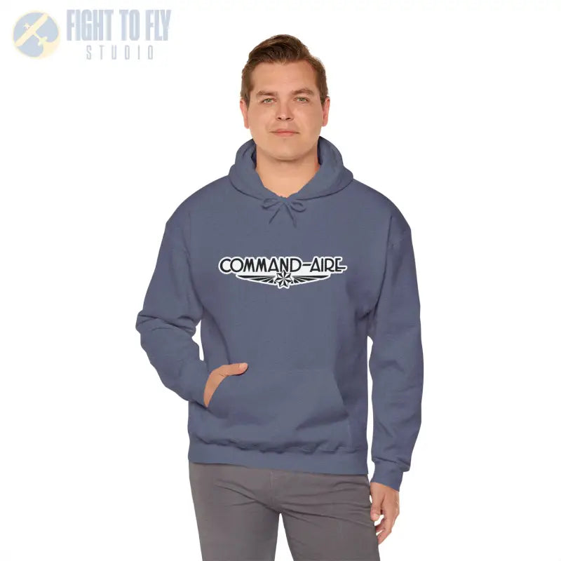 COMMAND-AIRE Unisex Heavy Blend Hooded Sweatshirt - Cozy Comfort for Everyday Adventures - Hoodie - Gifts pilots