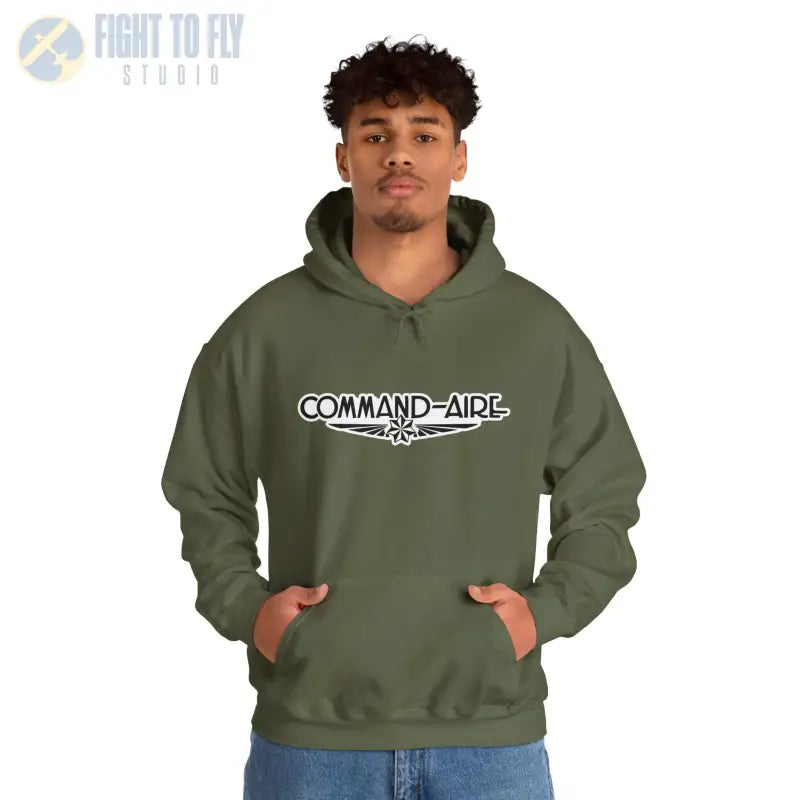 COMMAND-AIRE Unisex Heavy Blend Hooded Sweatshirt - Cozy Comfort for Everyday Adventures - Hoodie - Gifts pilots
