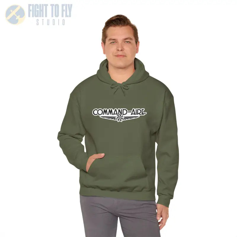 COMMAND-AIRE Unisex Heavy Blend Hooded Sweatshirt - Cozy Comfort for Everyday Adventures - Hoodie - Gifts pilots