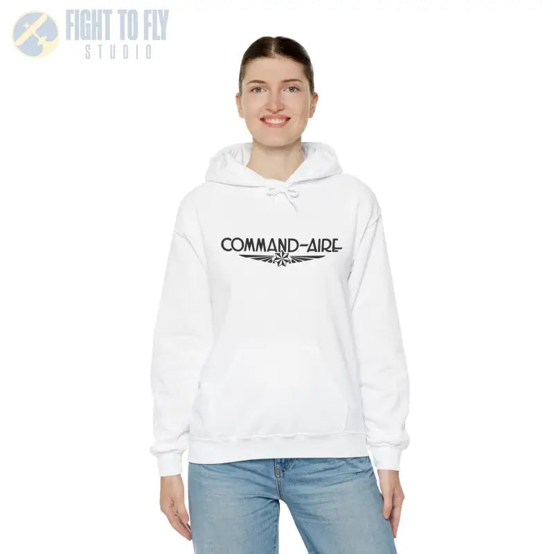 COMMAND-AIRE Unisex Heavy Blend Hooded Sweatshirt - Cozy Comfort for Everyday Adventures - Hoodie - Gifts pilots