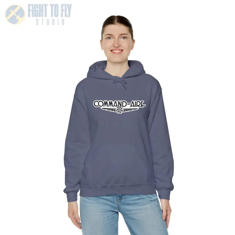 COMMAND-AIRE Unisex Heavy Blend Hooded Sweatshirt - Cozy Comfort for Everyday Adventures - Hoodie - Gifts pilots