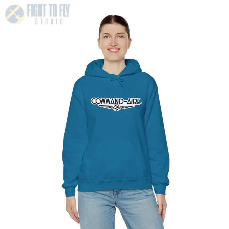 COMMAND-AIRE Unisex Heavy Blend Hooded Sweatshirt - Cozy Comfort for Everyday Adventures - Hoodie - Gifts pilots