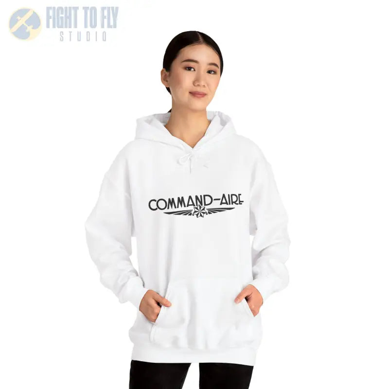 COMMAND-AIRE Unisex Heavy Blend Hooded Sweatshirt - Cozy Comfort for Everyday Adventures - Hoodie - Gifts pilots