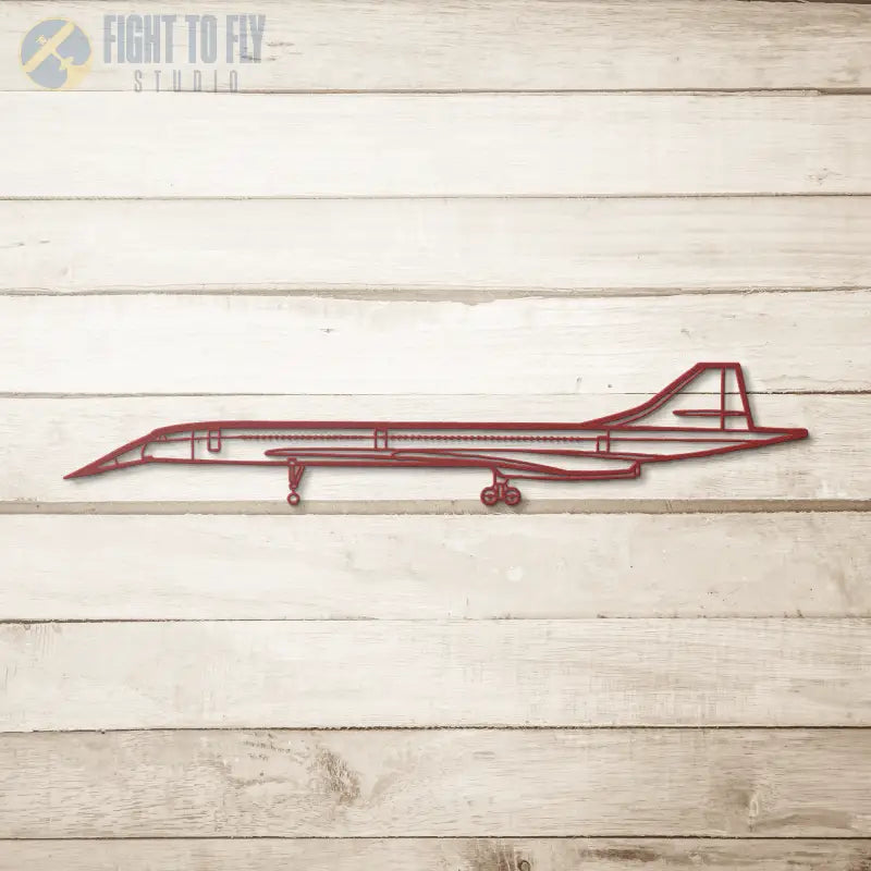 Concorde Die Cut Metal Wall Art - Sign - Pilot gifts - WWII warbird t-shirt