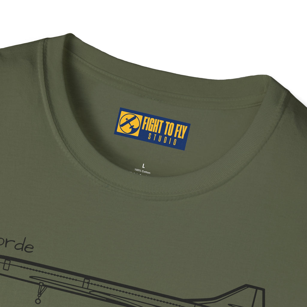 Concorde T-Shirt – Supersonic Passenger Jet Aviation Tee - Gifts for pilots - apparel