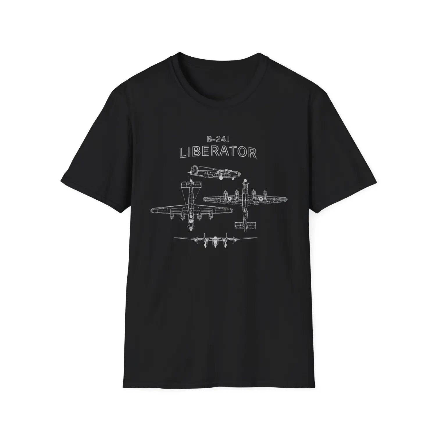 Consolidated B-24J Liberator — T-shirt - T-Shirt - Pilot gifts - WWII warbird t-shirt