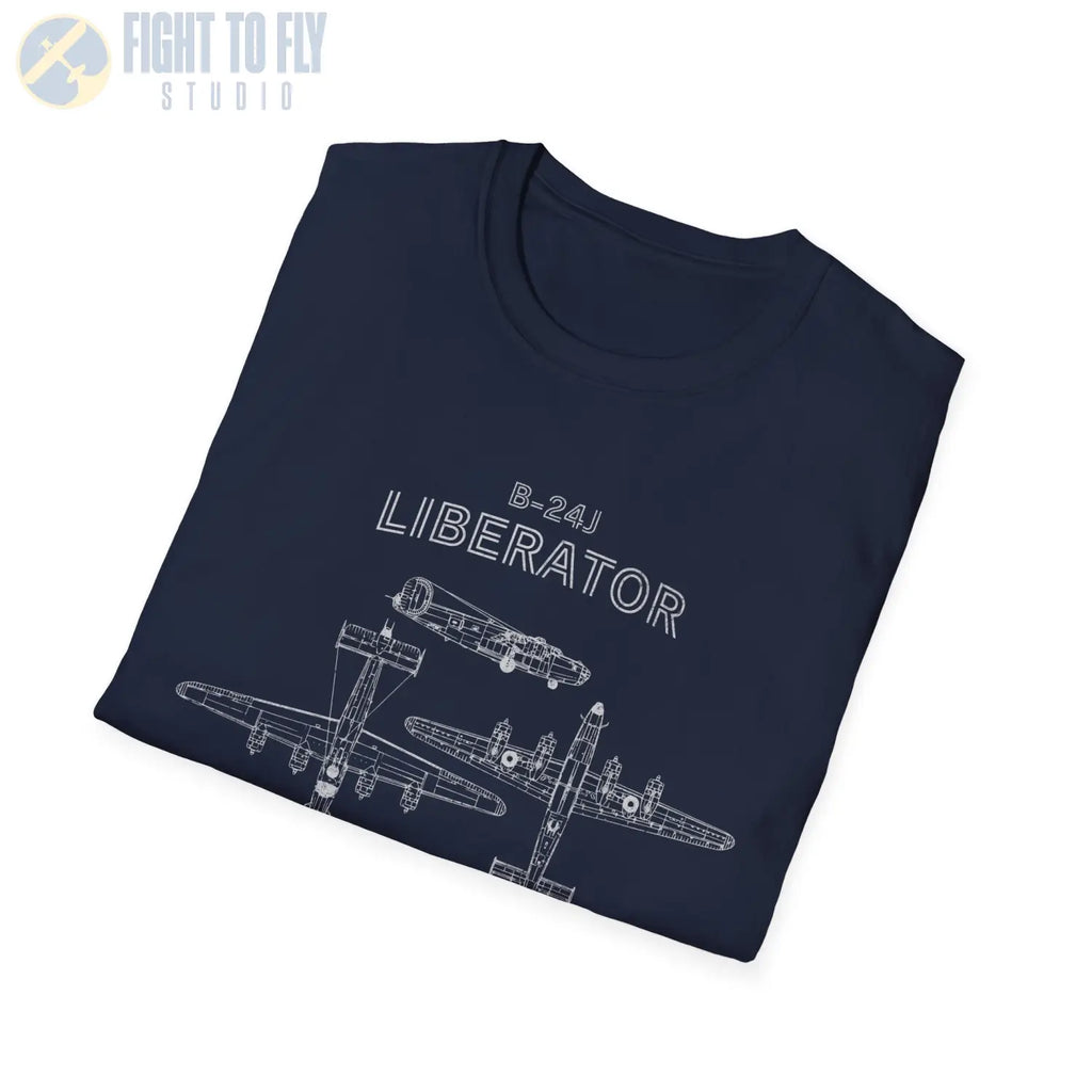 Consolidated B-24J Liberator — T-shirt - T-Shirt - Pilot gifts - WWII warbird t-shirt