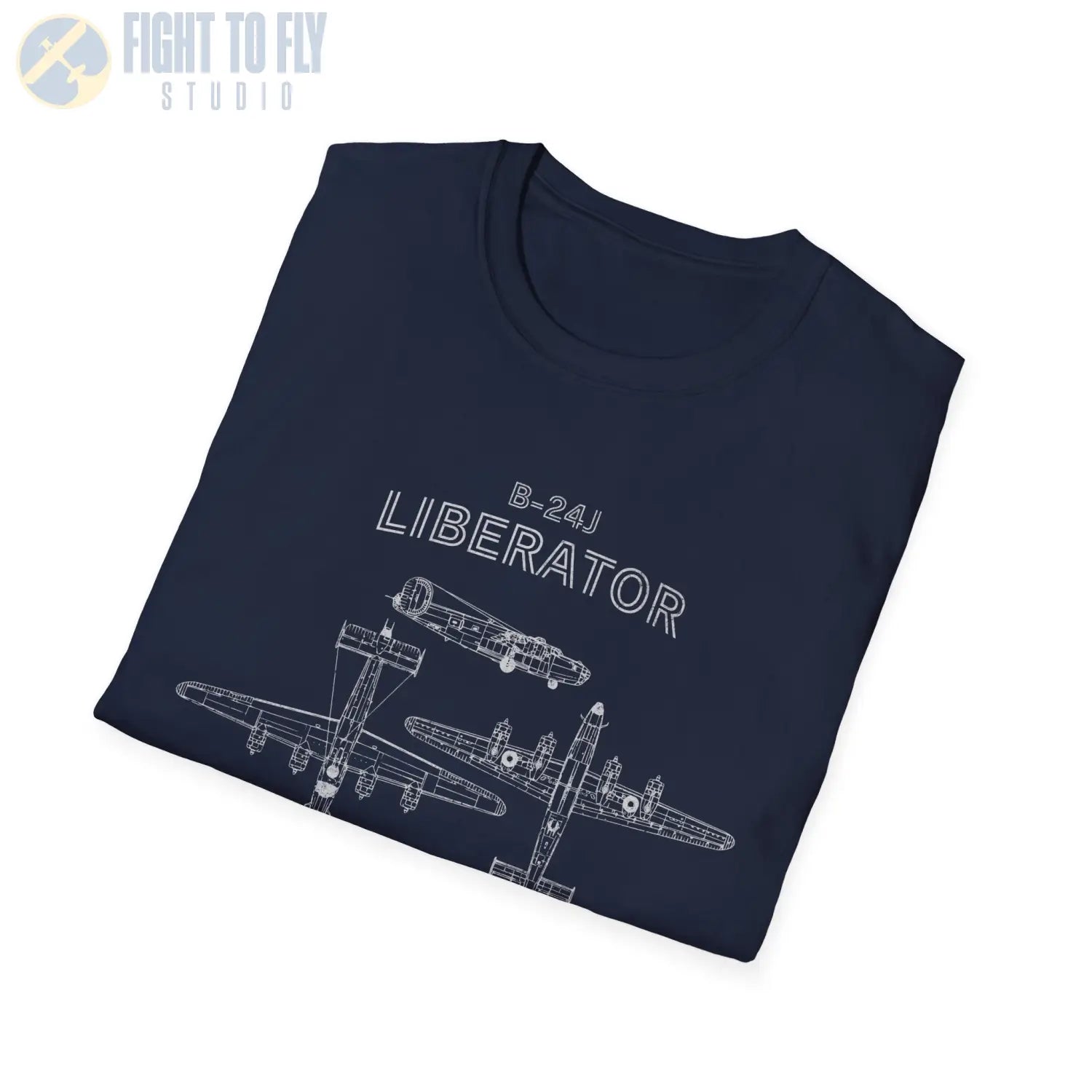 Consolidated B-24J Liberator — T-shirt - T-Shirt - Pilot gifts - WWII warbird t-shirt