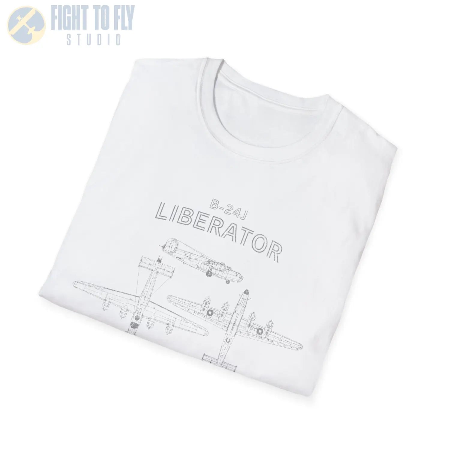 Consolidated B-24J Liberator — T-shirt - T-Shirt - Pilot gifts - WWII warbird t-shirt