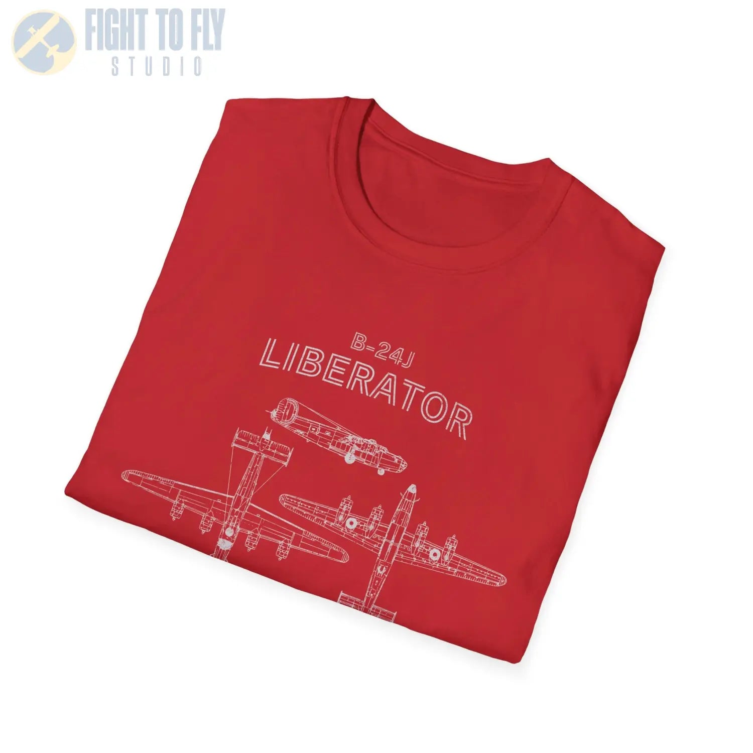 Consolidated B-24J Liberator — T-shirt - T-Shirt - Pilot gifts - WWII warbird t-shirt