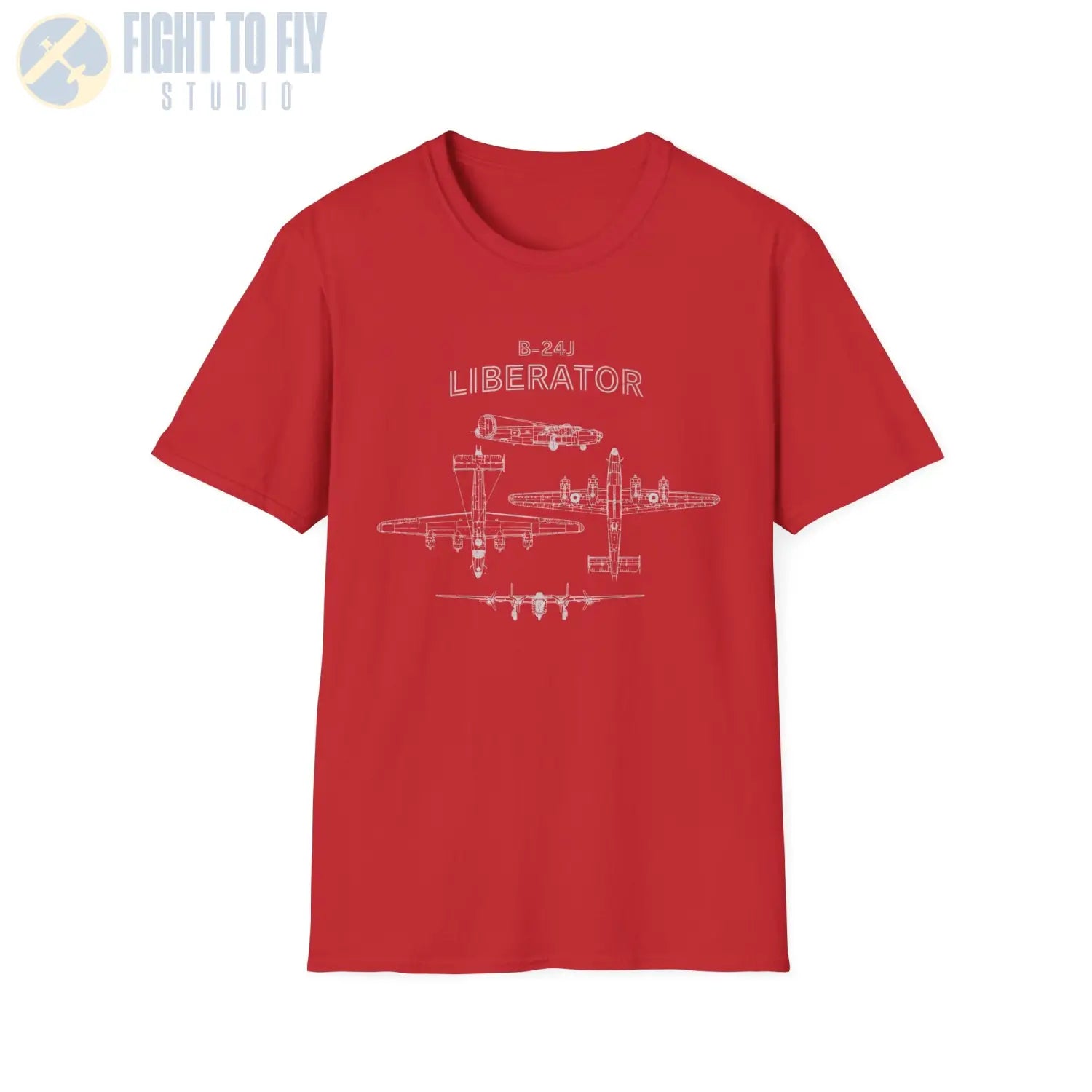 Consolidated B-24J Liberator — T-shirt - T-Shirt - Pilot gifts - WWII warbird t-shirt