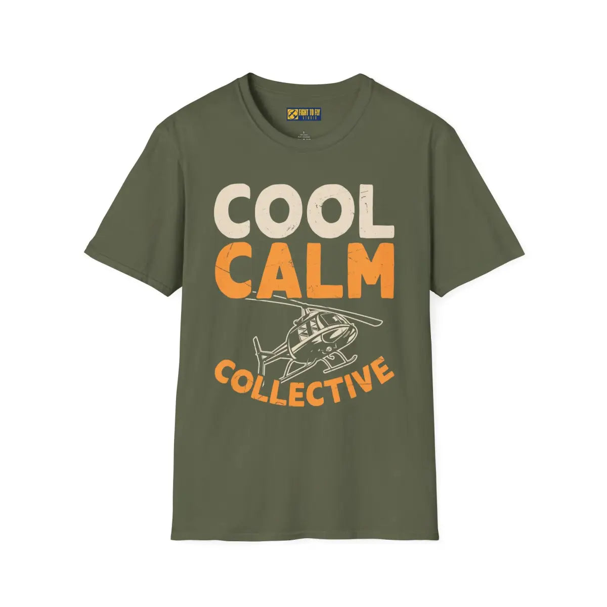 Cool Calm Collective Helicopter Pilot T-Shirt - gifts - WWII warbird t-shirt