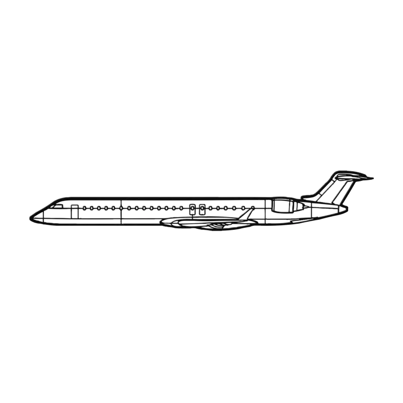 CRJ-900 Die Cut Metal Wall Art - Sign - Pilot gifts - WWII warbird t-shirt